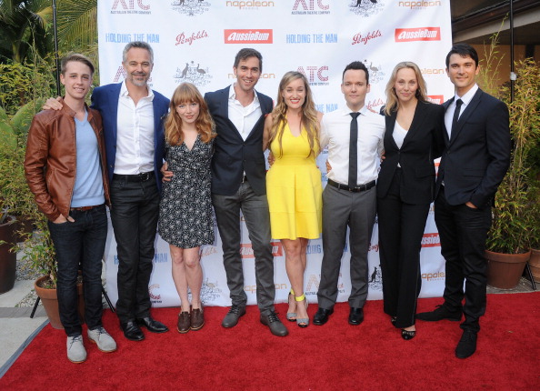 LOS ANGELES, CA - APRIL 23: Cast of Holding the Man attend the media launch for the Australian Theatre Company on April 23, 2014 in Los Angeles, California.