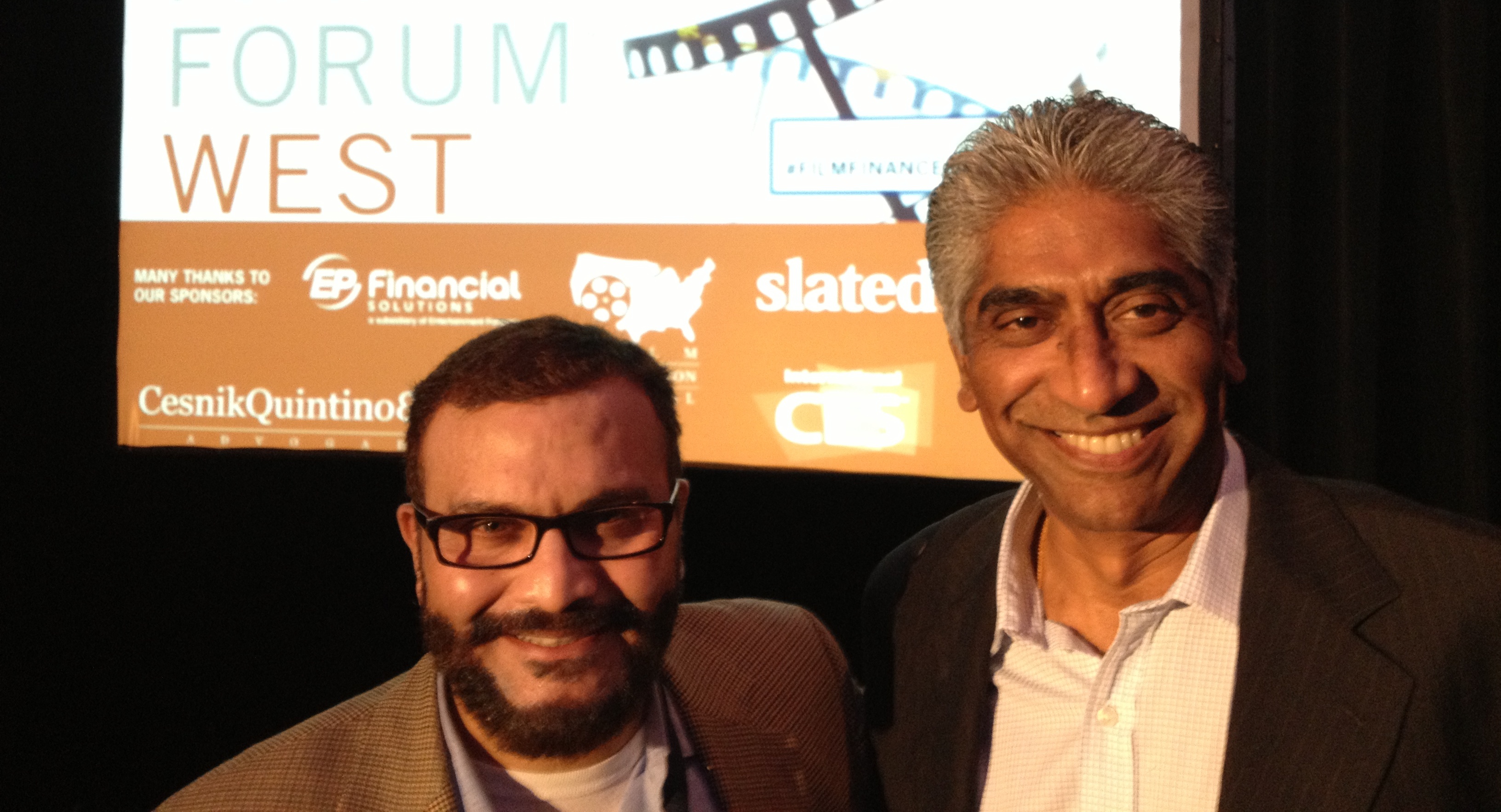 Yusuf Baruch with Ashok Amritraj, CEO Hyde Park International