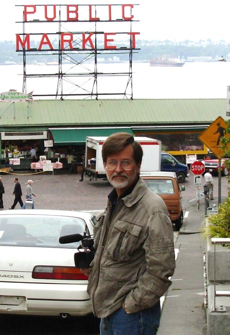 Rodger Marion at Pike's Place Public Market in Seattle. There to shoot Fish! commercial.