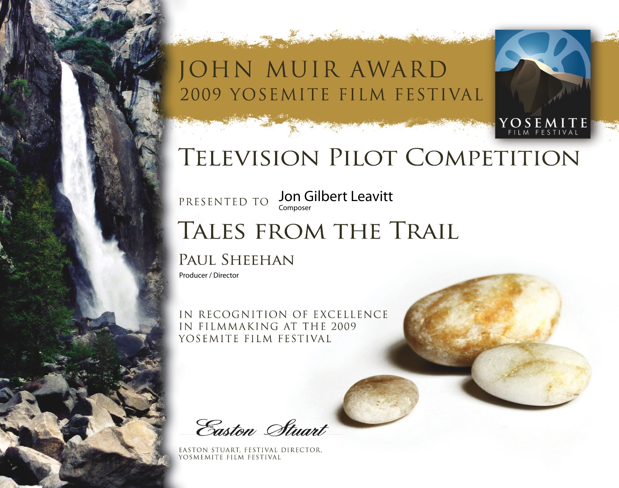 John Muir Award for music composition for the television series 