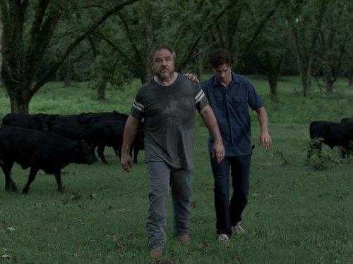 Still of W. Earl Brown and Aden Young in Rectify (2013)