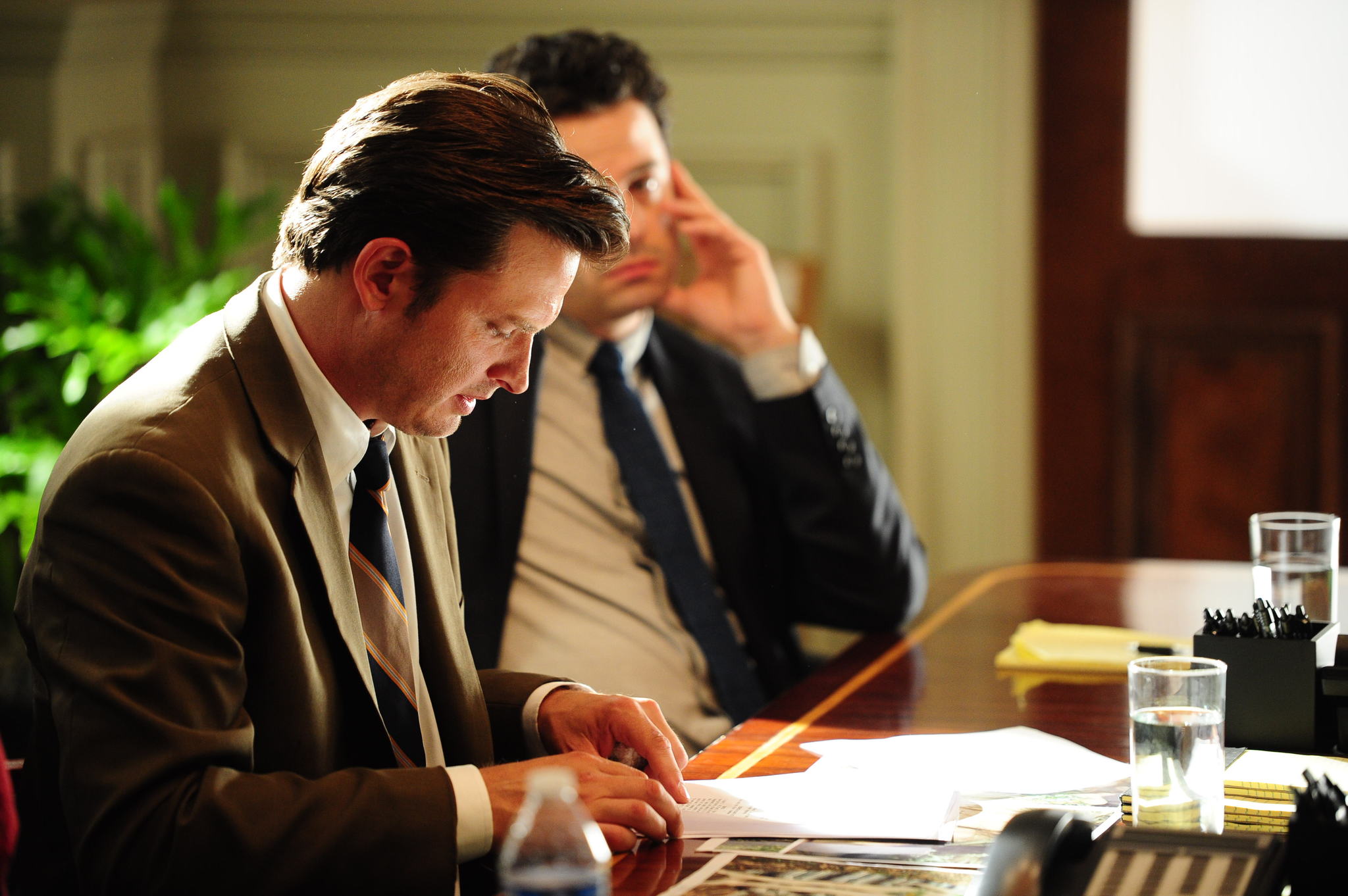 Still of Luke Kirby and Aden Young in Rectify (2013)