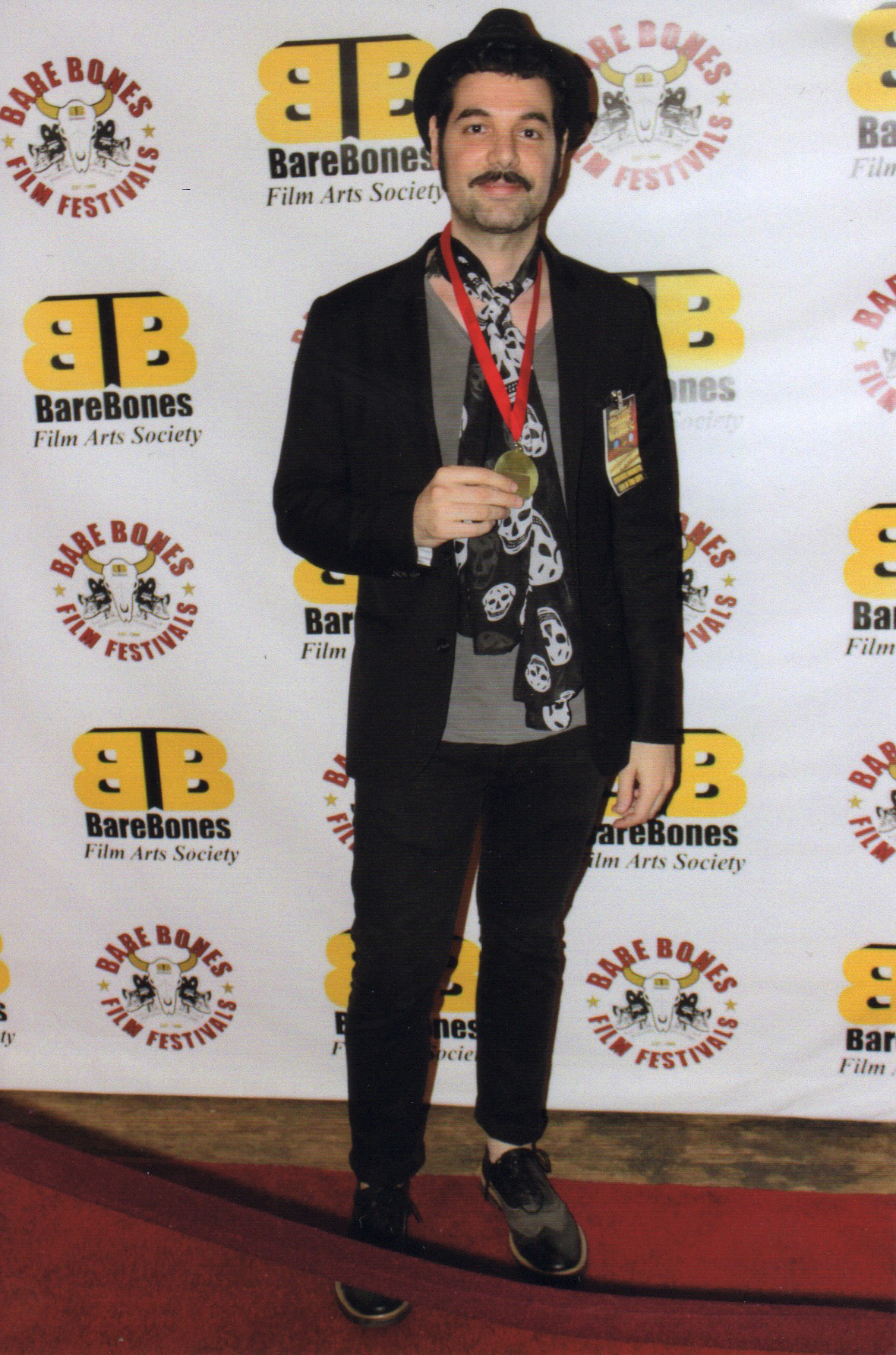 Red carpet at Bare Bones International Film & Music Festival 2015. Love in the City wins Best Romance-Drama award.