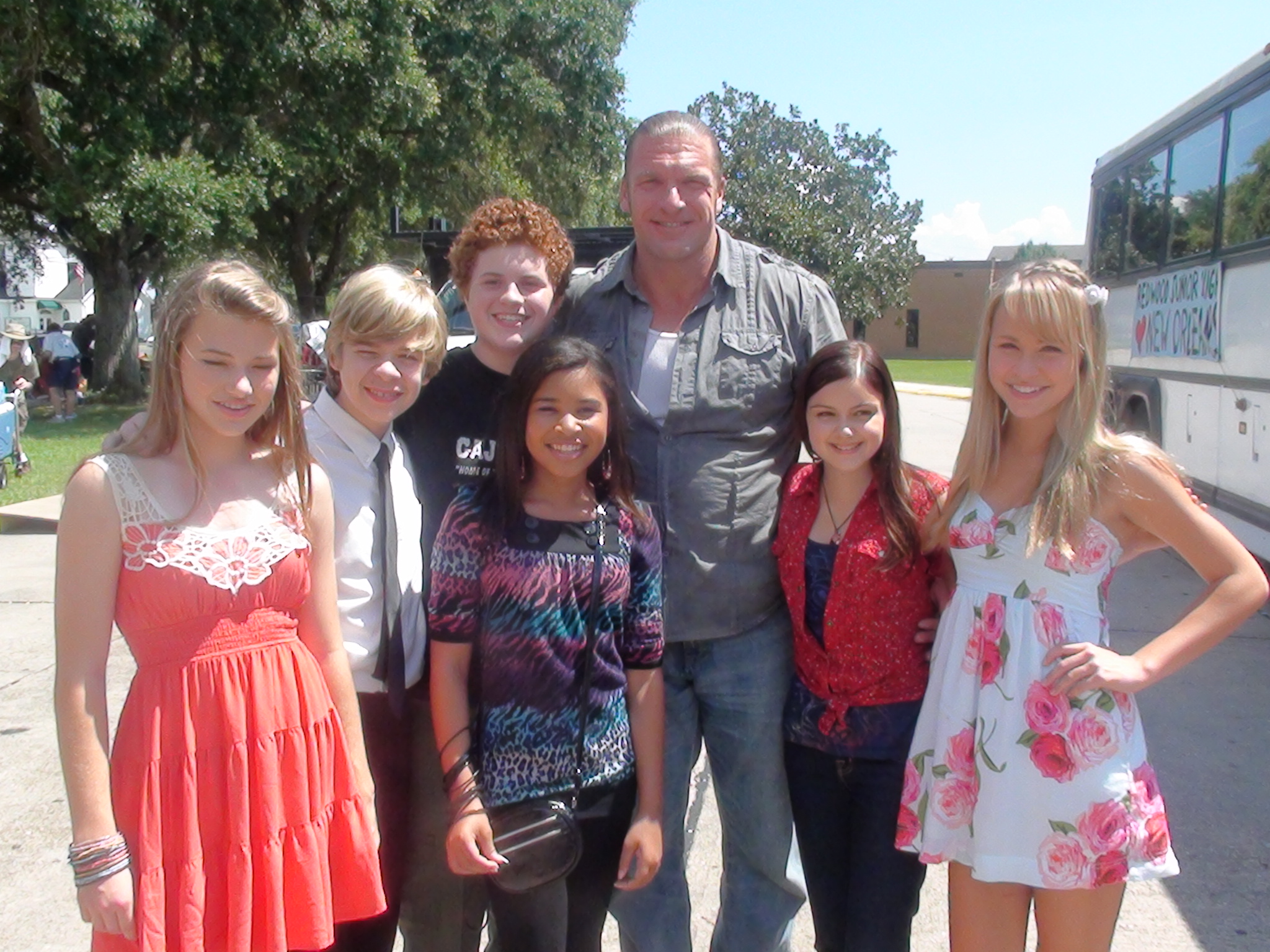Taylor Faye Ruffin with castmates on the set of The Chaperone 6/2010. What Great Fun!!!! :)