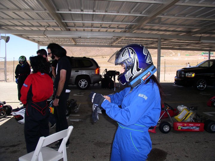 Knock Out Karting getting Alena Dawn Ready to Race