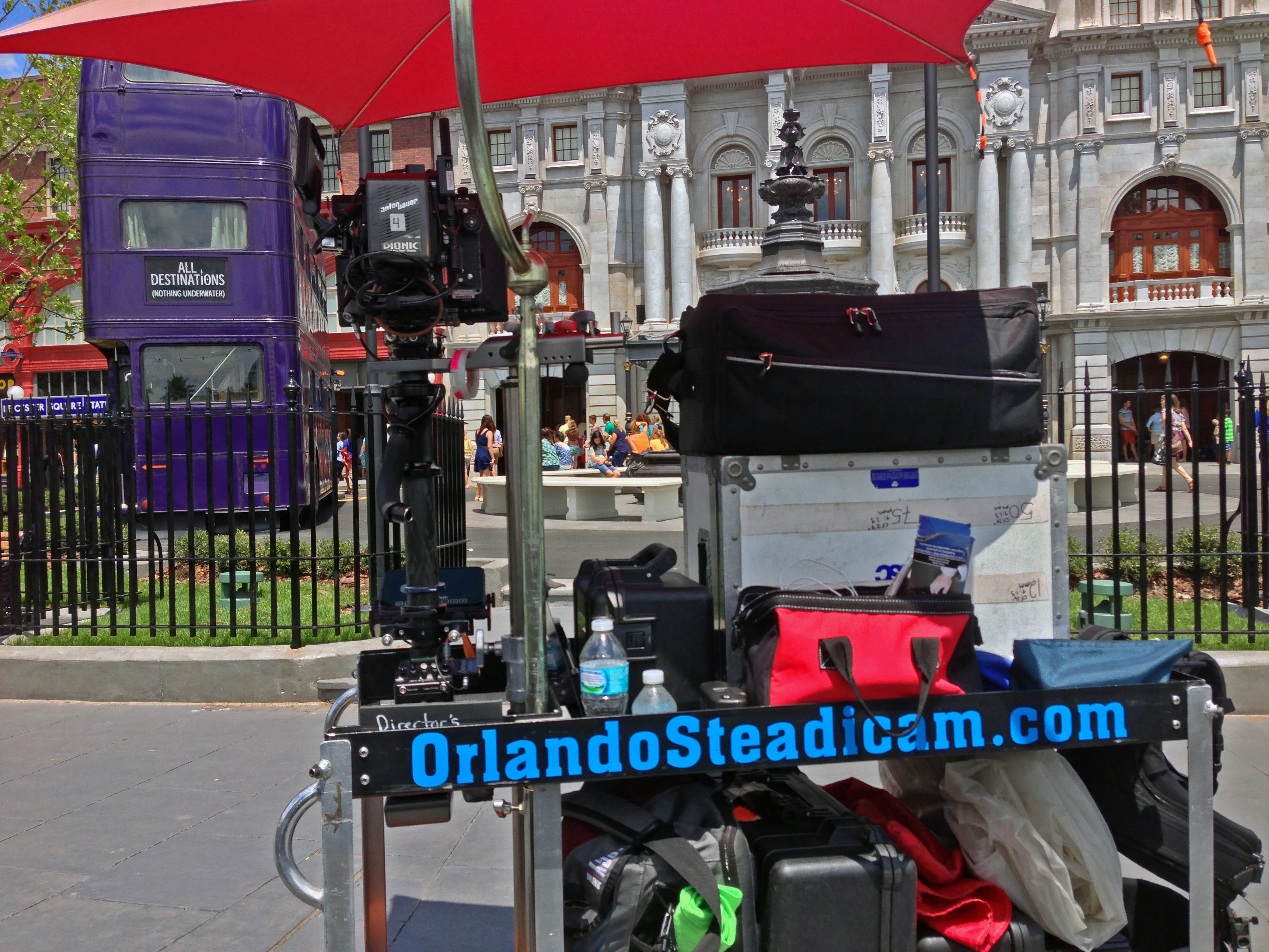 Orlando Steadicam on the London Streetfront at Universal Studios Florida