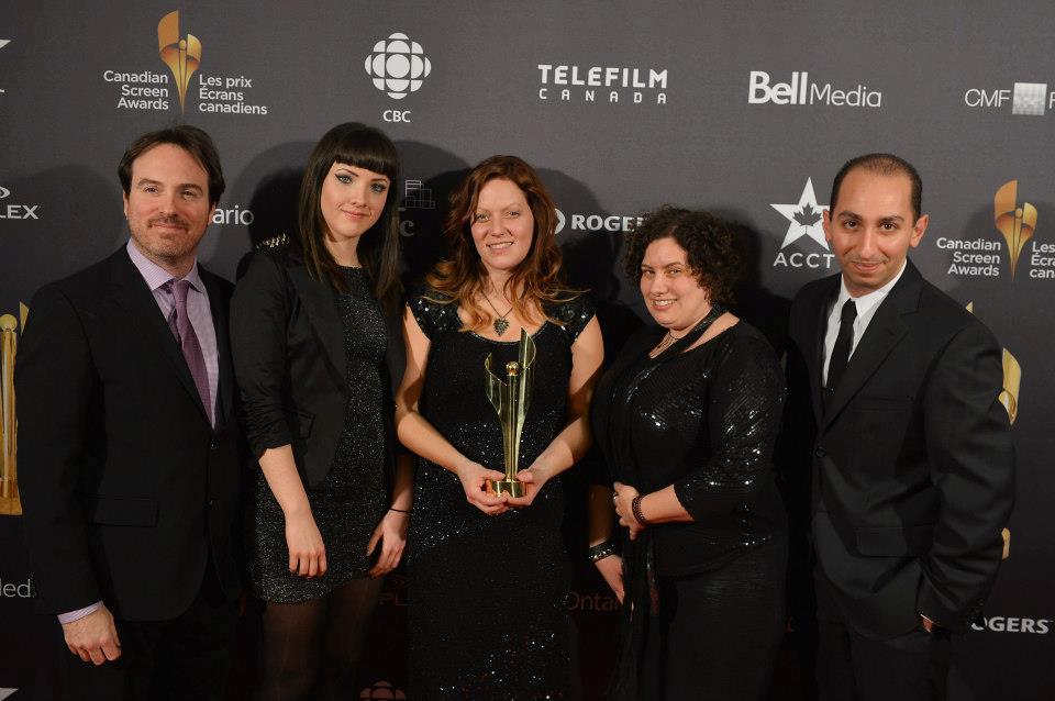 Canadian Screen Awards winning photo for Best Sound in a Comedy, Variety or Performing Arts Program or Series for Todd and the Book of Pure Evil.