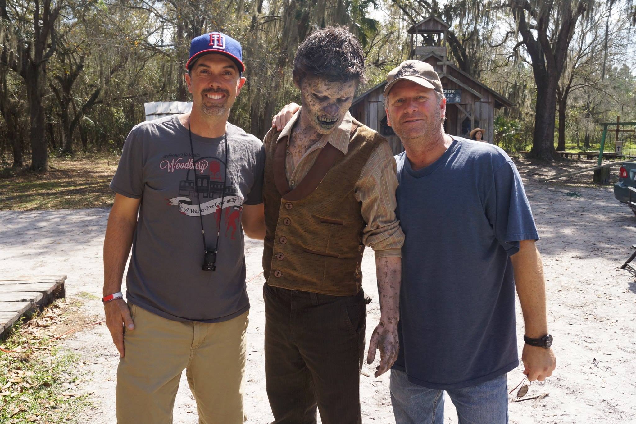 On the set of Halott Falu, our latest zombie film. Myself, Christian Hall and Tony Senzamici