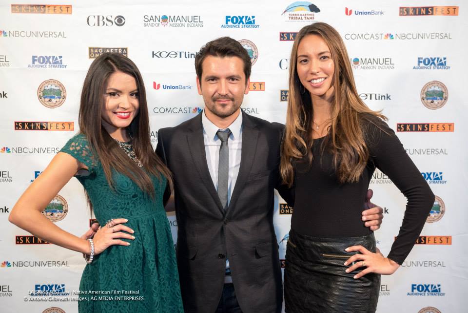 Luis Bordonada with Shauna Baker and Elizabeth Frances at event of Drunktown's Finest at LA Skin Fest 2014