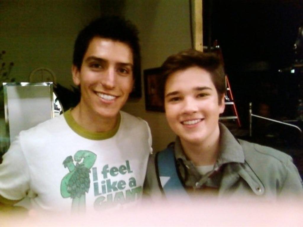 With Nathan Kress on iCarly