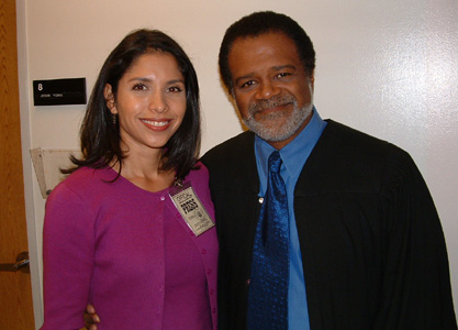 Susanna Velasquez and Ted Lange on 