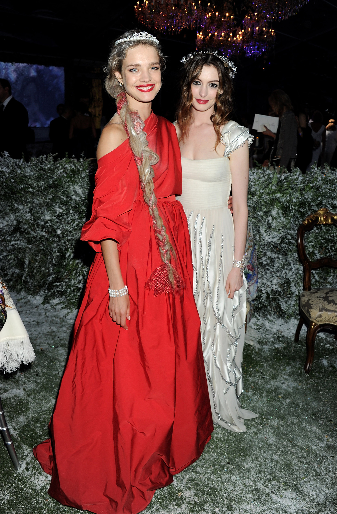 Anne Hathaway and Natalia Vodianova