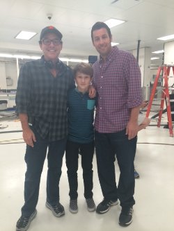 Matt Lintz, Chris Columbus and Adam Sandler- Pixels