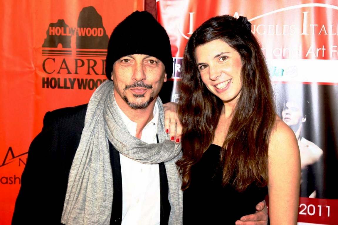Film director, writer Gianfranco Serraino and actress Guja Quaranta. Los Angeles Italia Film Festival, Hollywood 2011.