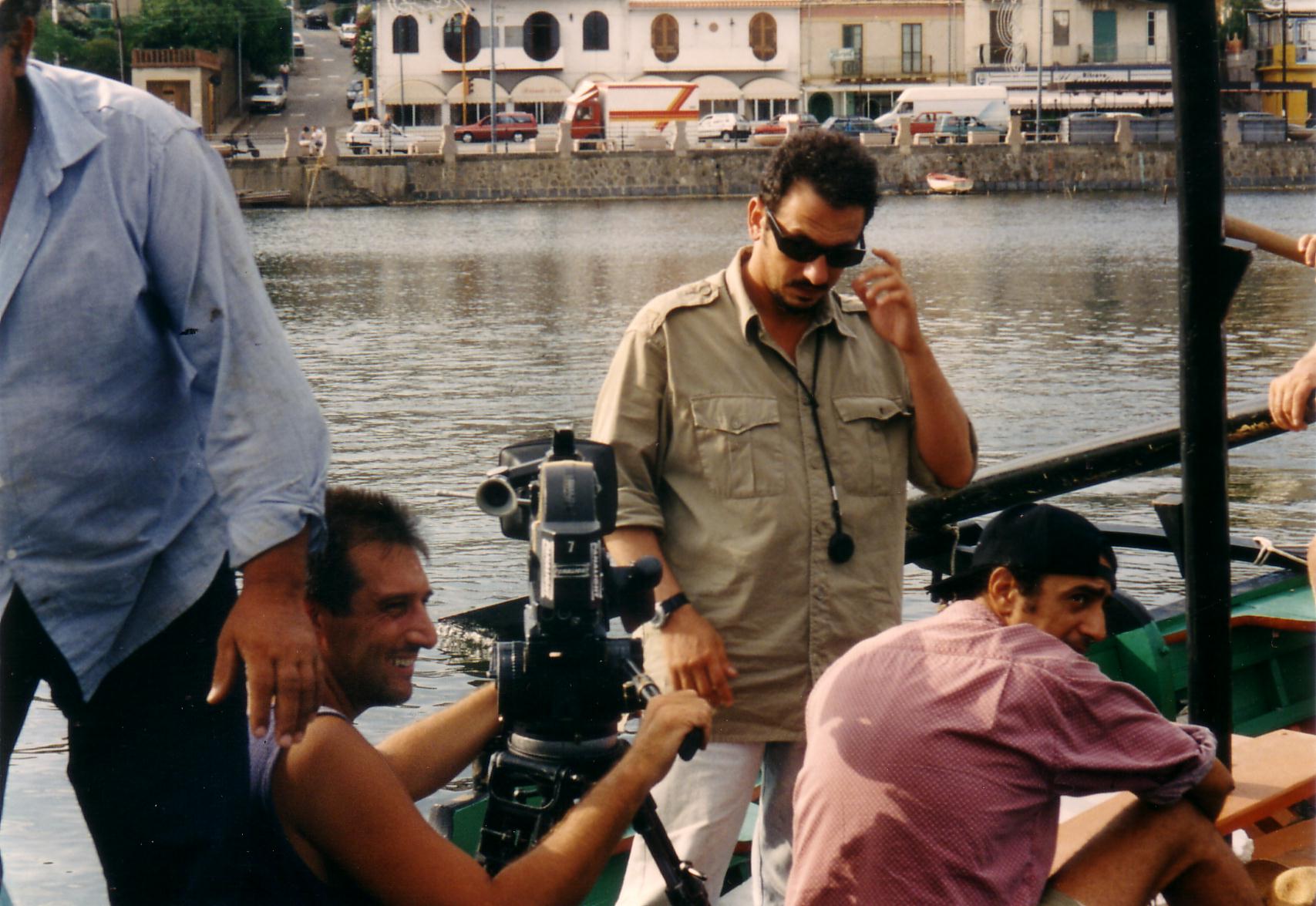 Film director Gianfranco Serraino and Stefano Savino(right below) in 