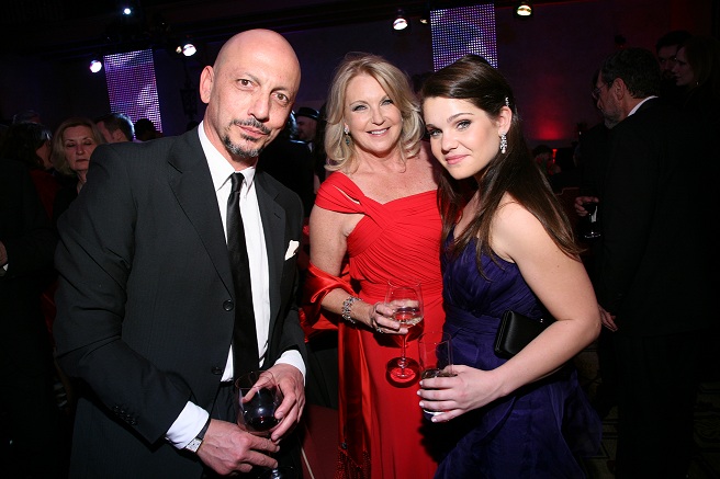 Gianfranco Serraino, Harold Lloyd's daughter Gloria and niece. 3D Creative Arts Awards. Hollywood 2011.