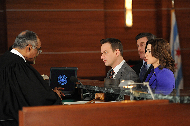 Still of Julianna Margulies, David Fonteno and Jared Andres in The Good Wife (2009)