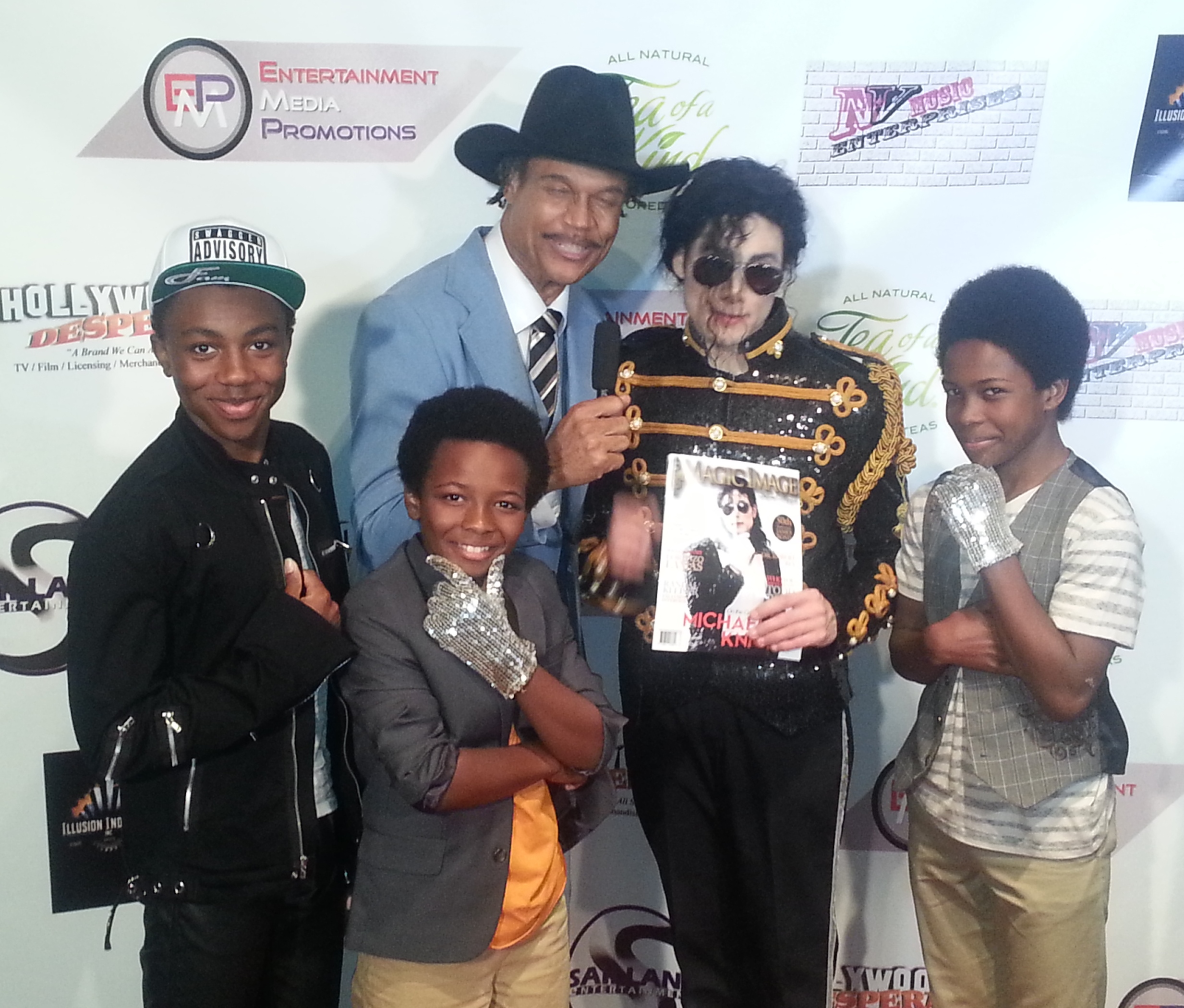 Dante Brown, Dusan Brown, Sonari Jo at Michael Jackson Tribute 2013.