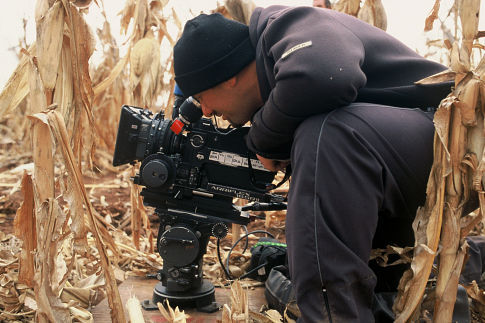 Director Konstandino Kalarytis directing a scene in The Company You Keep.