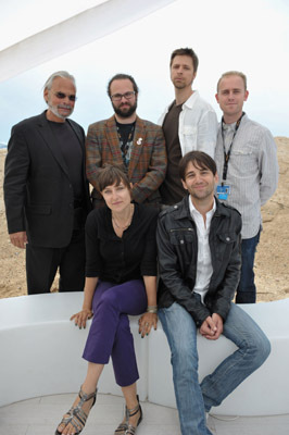 (L-R) Paul Cohen, Julio C. Perez, Adele Romanski, Brett Jacobsen, David Robert Mitchell and James Laxton attend the 'The Myth of the American Sleepover' Photo Call held at the Martini Terraza during the 63rd Annual International Cannes Film Festival on May 19, 2010 in Cannes, France.