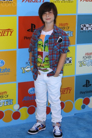 ROBBIE TUCKER ON CARPET AT CARTOON NETWORK SPONSORED 'VARIETY POWER OF YOUTH' EVENT PARAMOUNT STUDIOS 2012 HOLLYWOOD, CA