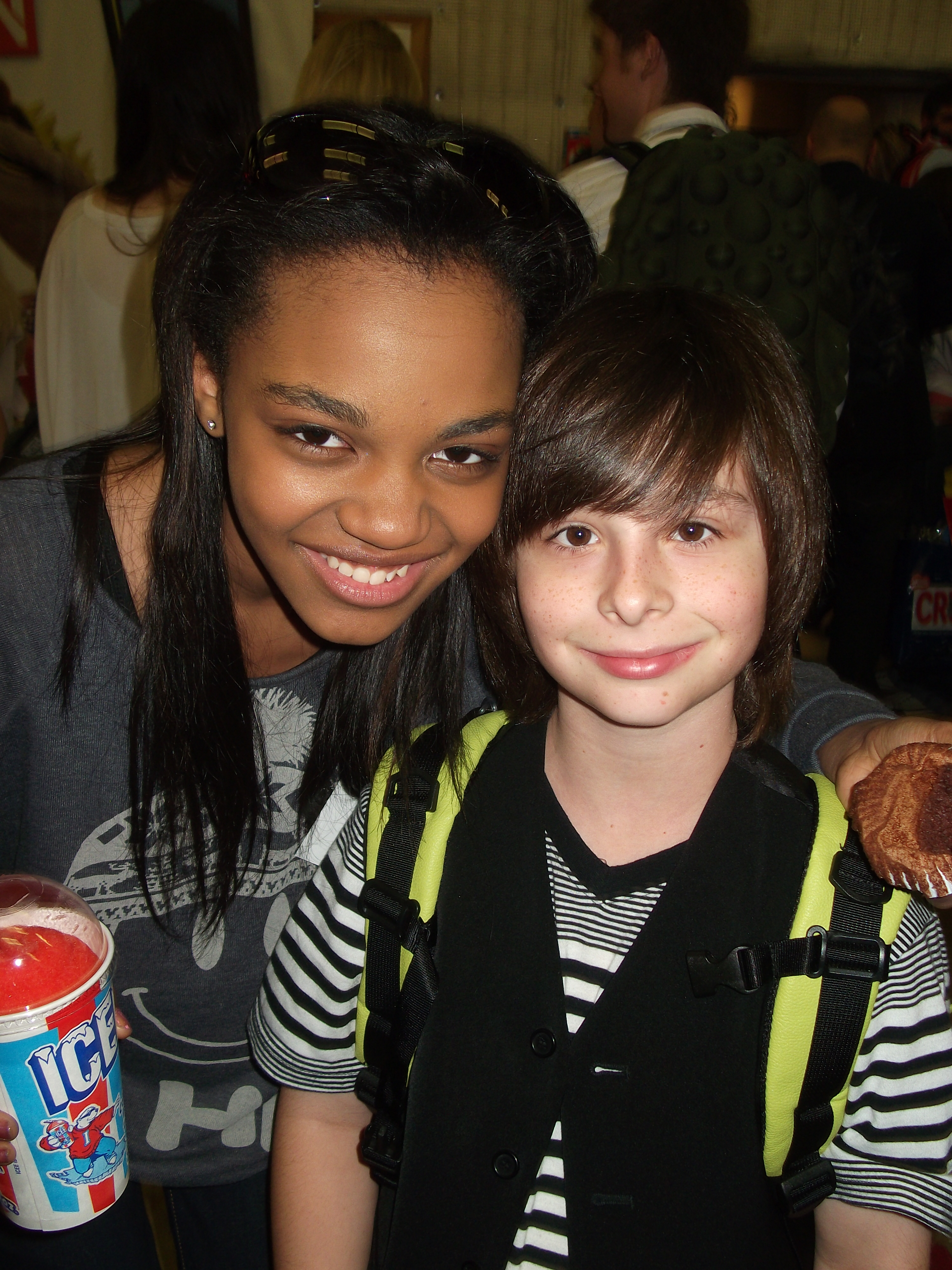 Robbie Tucker & China Ann McClain attend the Kids Choice Awards Gifting Suite 2012