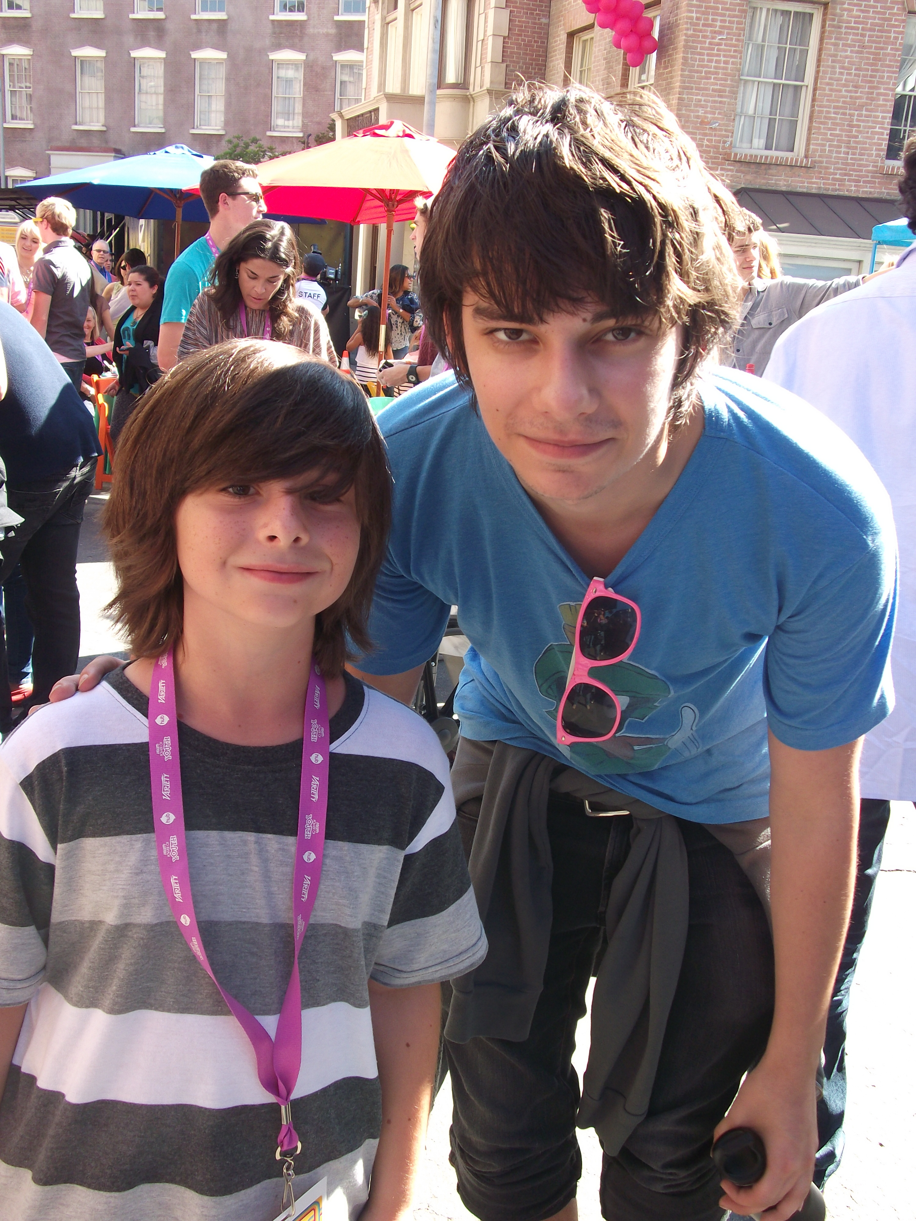 Robbie Tucker & Devon Bostick 'The Power of Youth' Event Paramount Studios Hollywood 10/2011