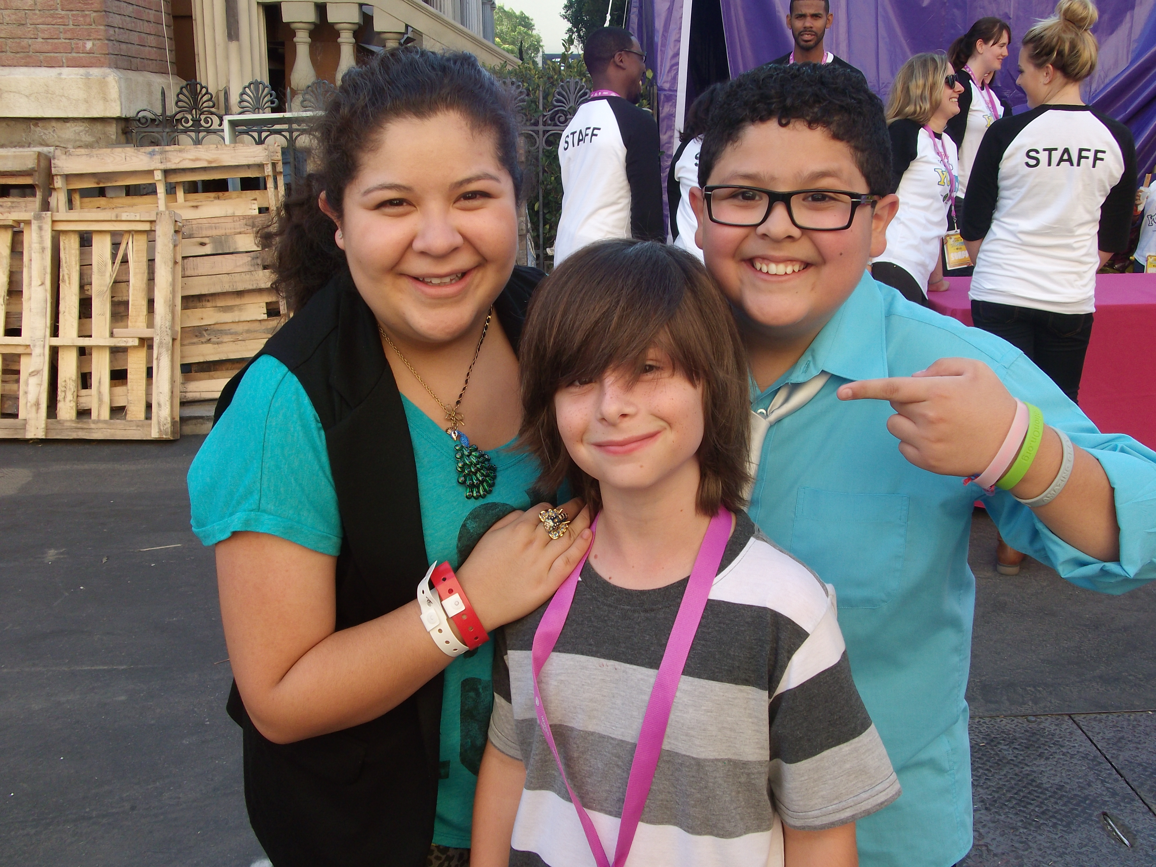 Robbie Tucker with Raine & Rico Rodriquez attending The Power of Youth Event in Hollywood 10/2011