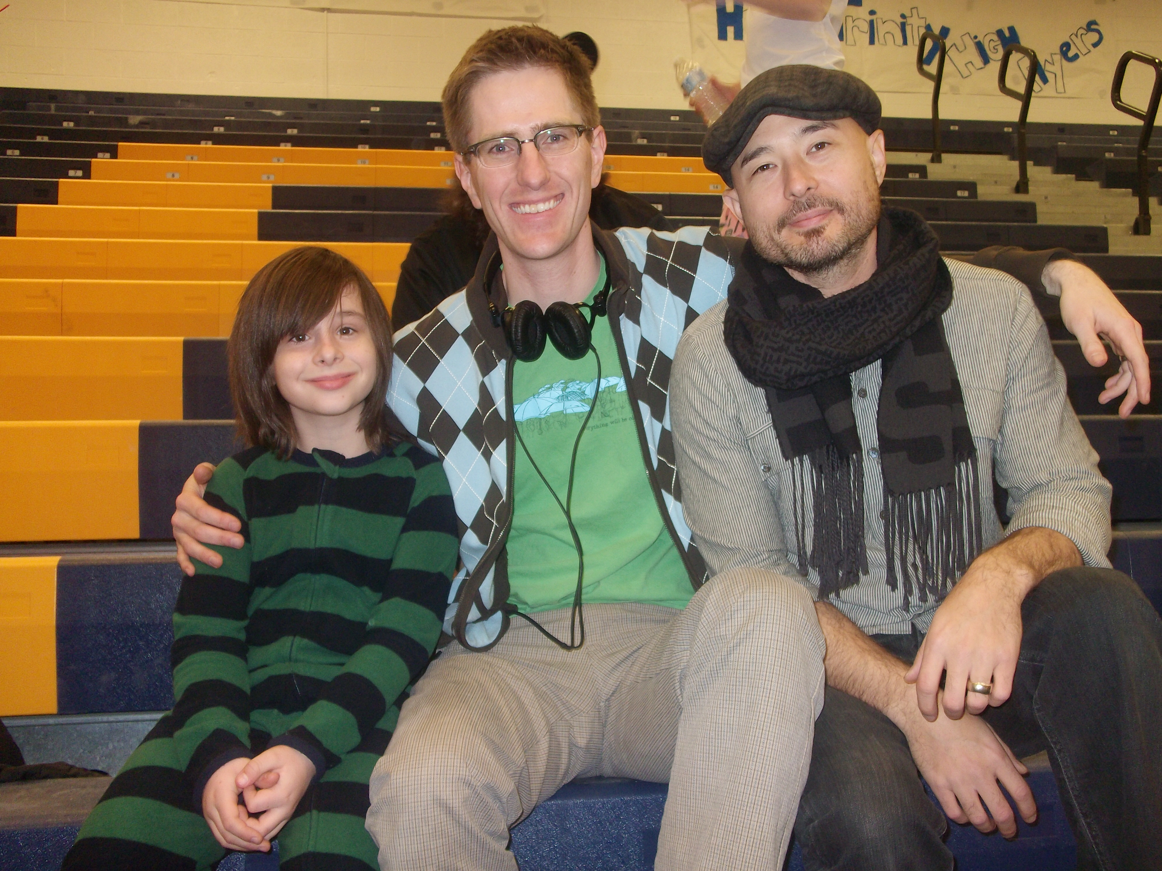 Robbie Tucker with 'Family Weekend' Director Benjamin Epps & Writer Matt Turner 2/2011