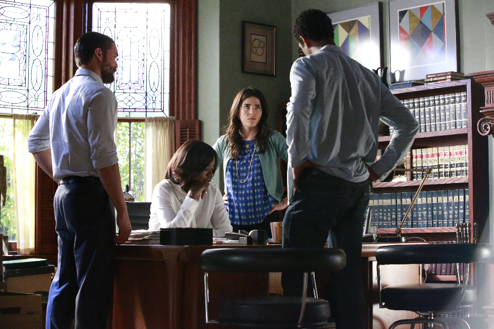 Still of Viola Davis, Alfred Enoch, Karla Souza and Charlie Weber in How to Get Away with Murder (2014)
