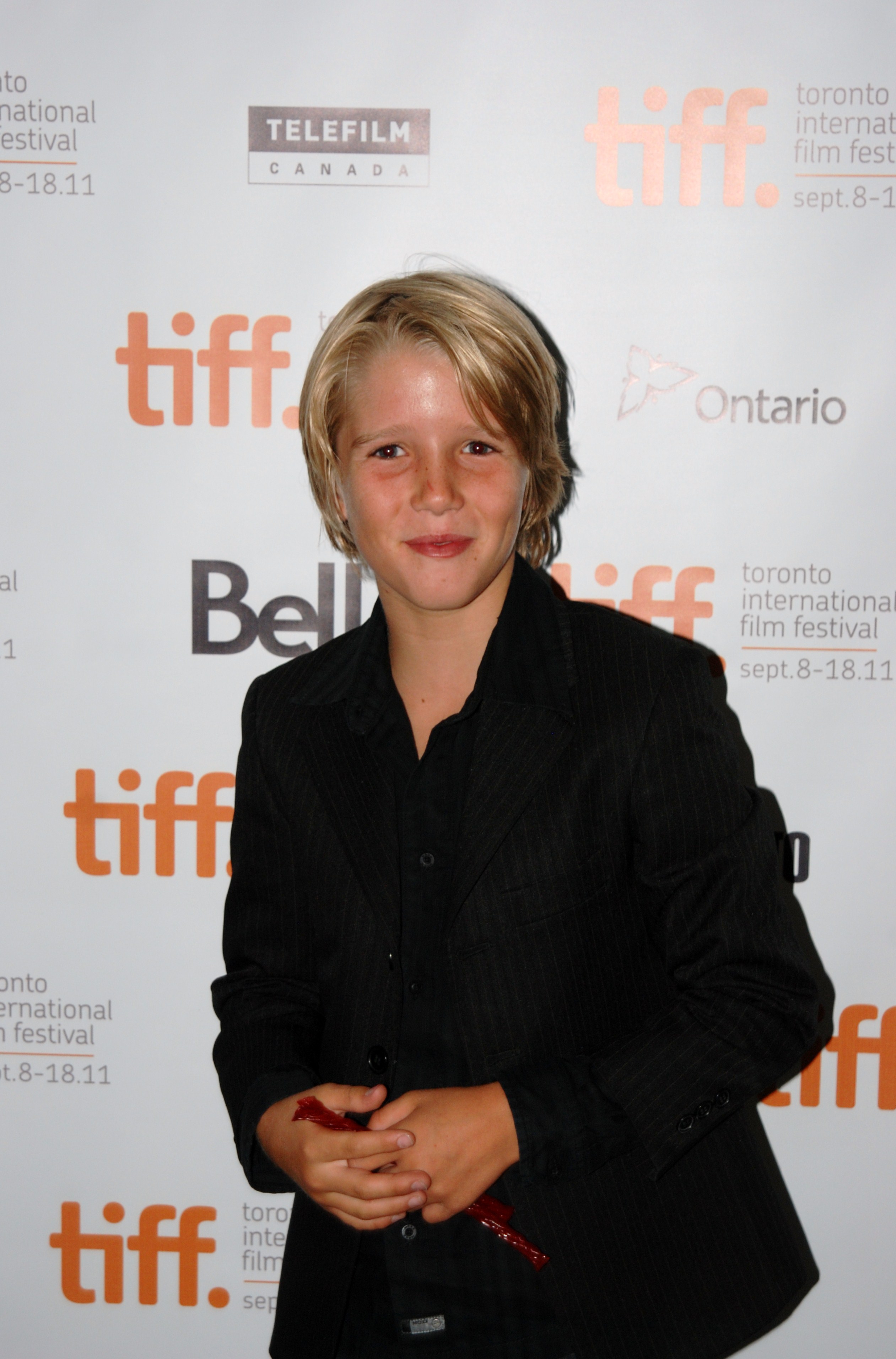 In the green room prior to the world premiere of Edwin Boyd at TIFF 2011.