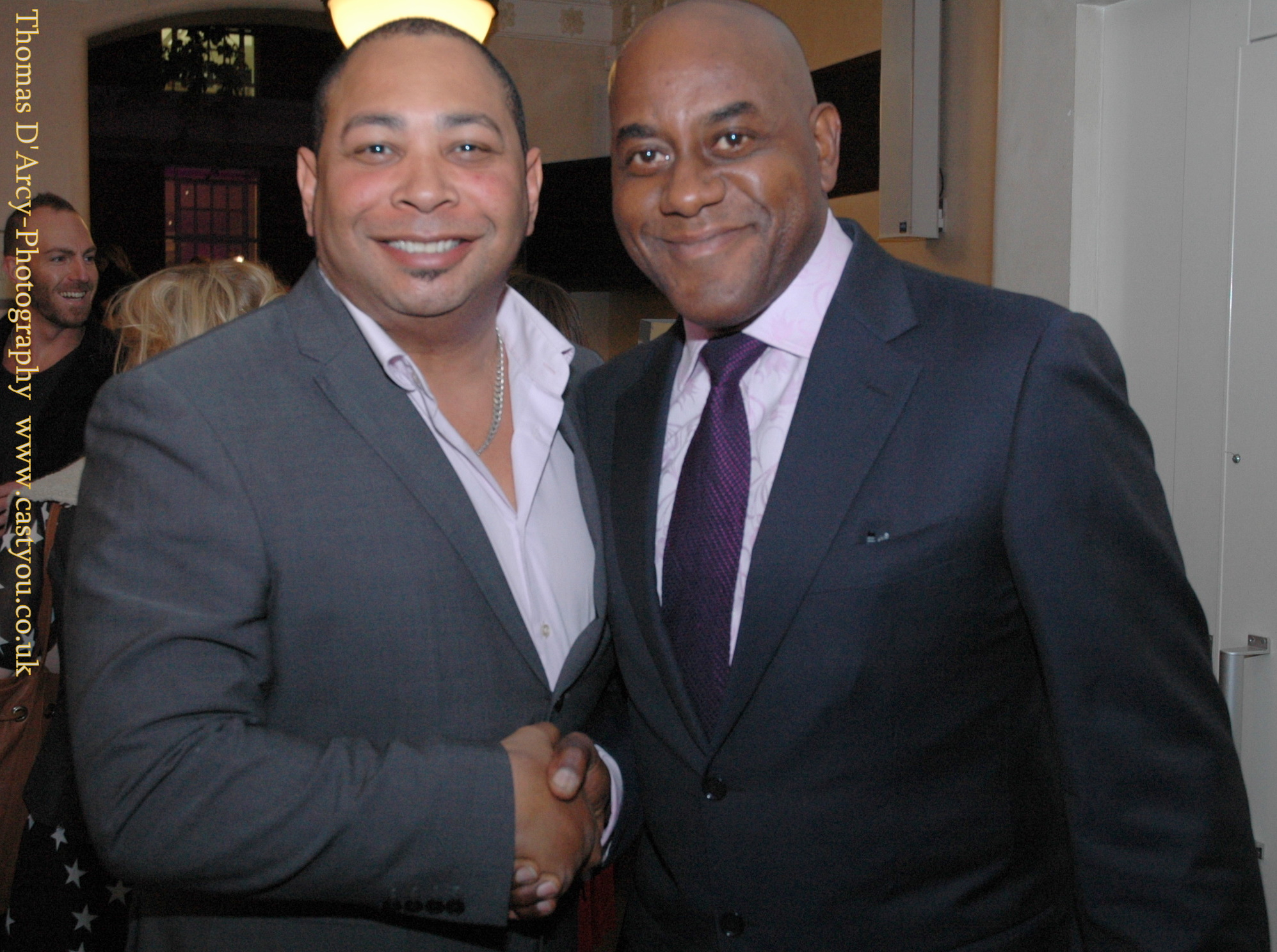 Actor Robby Haynes at the Lifestyle Awards with Mr Ainsley Harriott