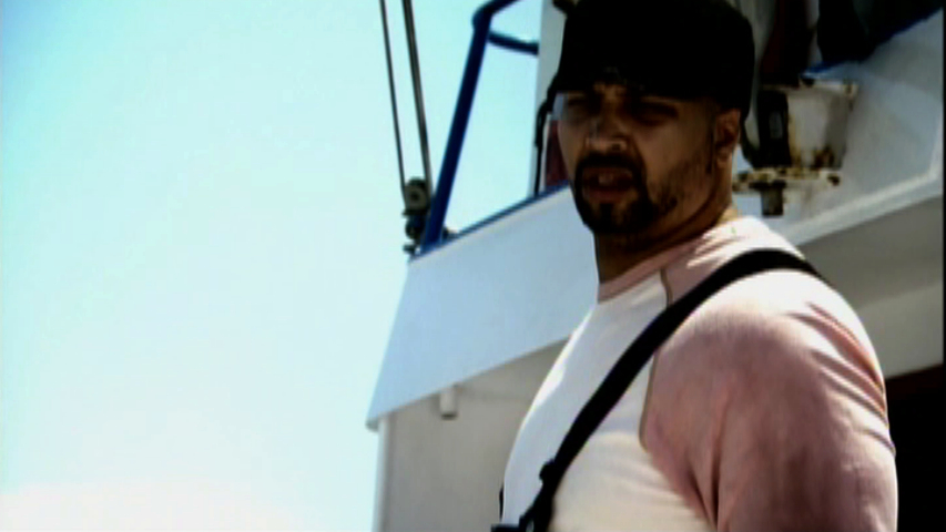 Makelaie as a fisherman on the Discovery Channel 