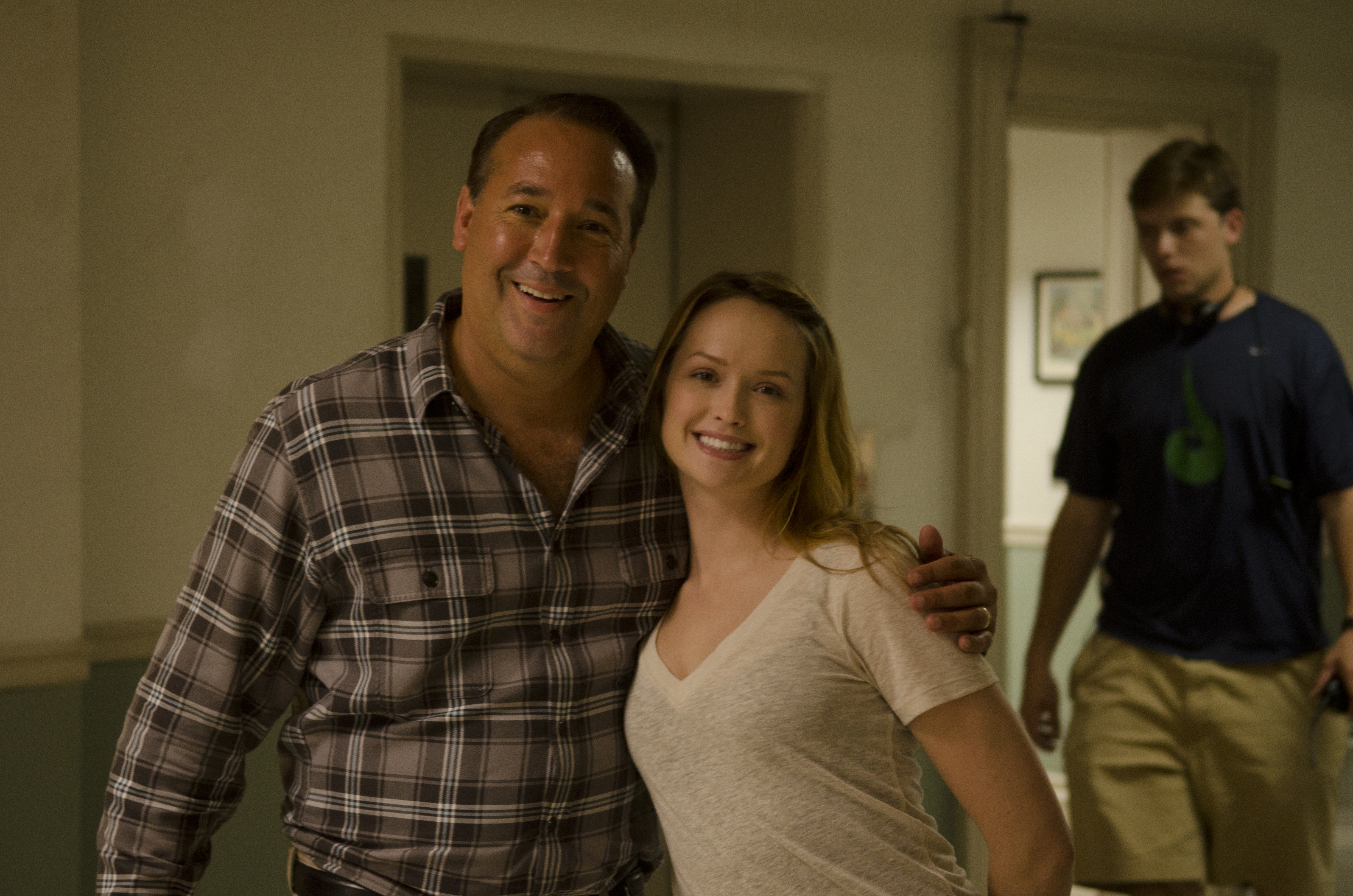 Kaylee DeFer (Actress - Gossip Girl) and Ron Stein (Producer) on set of her new film DARKROOM