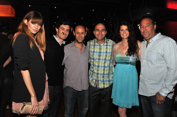 Sony Pictures Classics 20th Anniversary Party In This Photo: Adam Brody, Analeigh Tipton, Ron Stein, Nadine Gentle,Constantinos Mathios, Kevin Volchok (L-R) Actress Analeigh Tipton, Actor Adam Brody, Kevin Volchok, Constantinos Mathios, Nadine Gentle and producer Ron Stein arrive at Sony Pictures Classics 20th Anniversary Party at the 2011 Toronto International Film Festival on September 11, 2011 in Toronto, Canada.