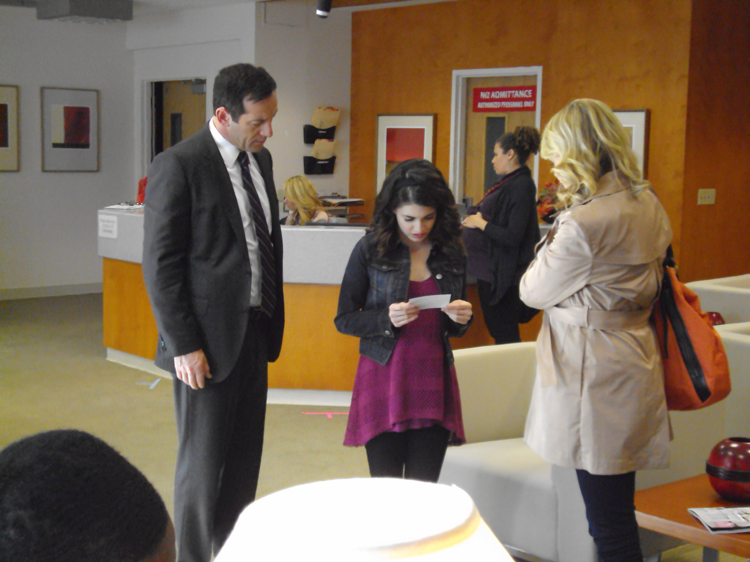 Jason Isaacs, Daniela Bobadilla and Laura Allen