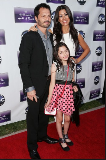 Michael & Tamara Kase with daughter Maribella Kase. Remember Sunday Premiere, Westwood, CA 2013
