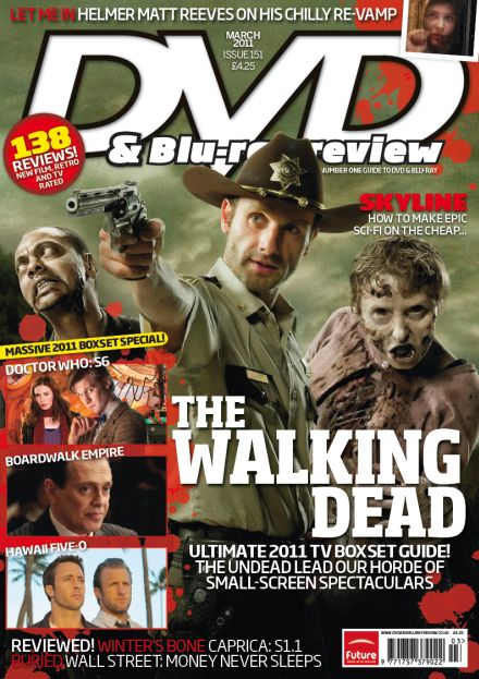 on the Cover of DVDREview, a British Magazine,