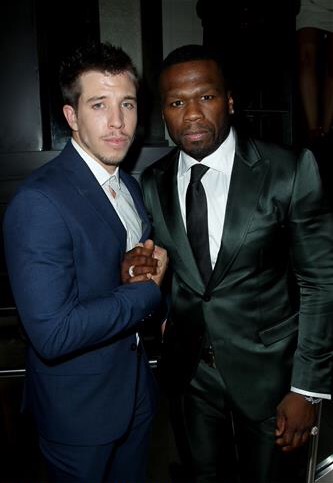 Beau Knapp and Curtis '50 Cent' Jackson attend Southpaw event