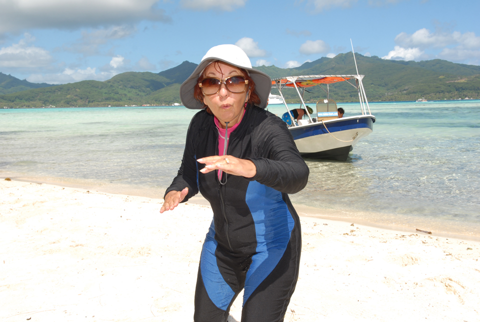 Joanie Marx  Bora Bora Snorkel Shoot