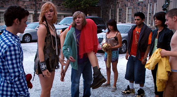 Still of Danny Flaherty, Ron Mustafa, Jesse Carere, Sofia Black-D'Elia, Rachel Thevenard, Camille Cresencia-Mills and James Newman in Skins (2011)