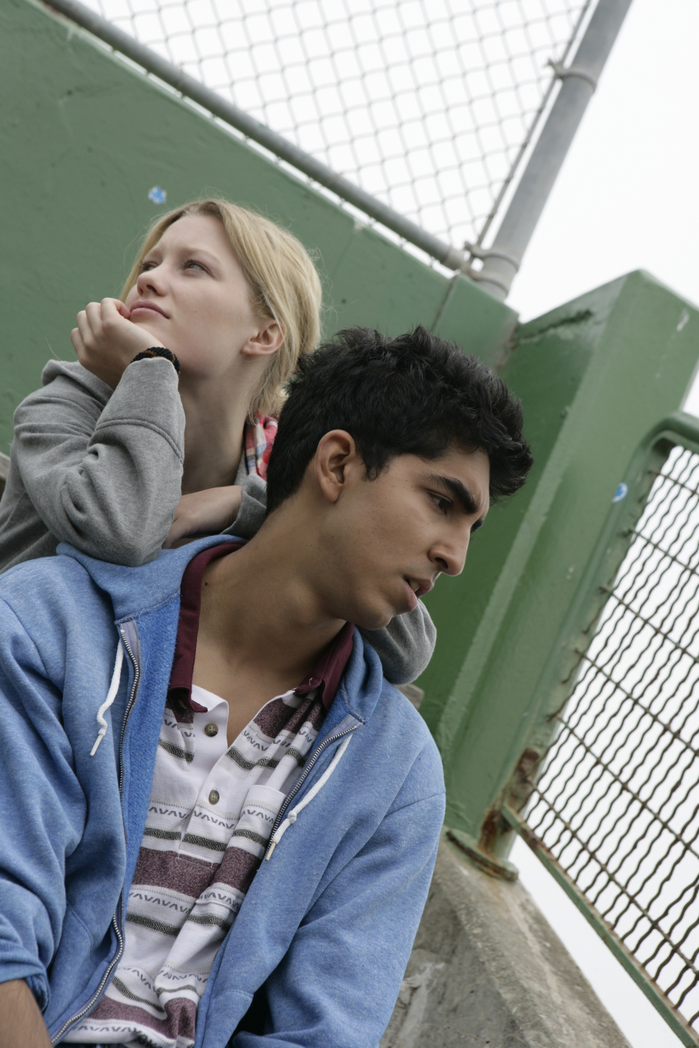 Still of Dev Patel and Ashley Hinshaw in About Cherry (2012)