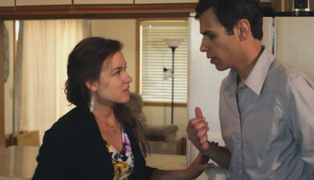 Still of Laura Seabrook and Samuel Carr in In His Steps (2013).