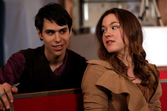 Still of Samuel Carr and Laura Seabrook in In His Steps (2013).