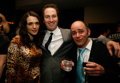 Rachel Weisz, Darren Aronofsky and Todd Barry at event of The Wrestler (2008)