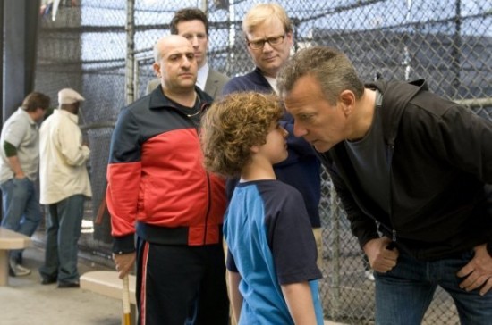 Koby and Paul Reiser on set of formerly 