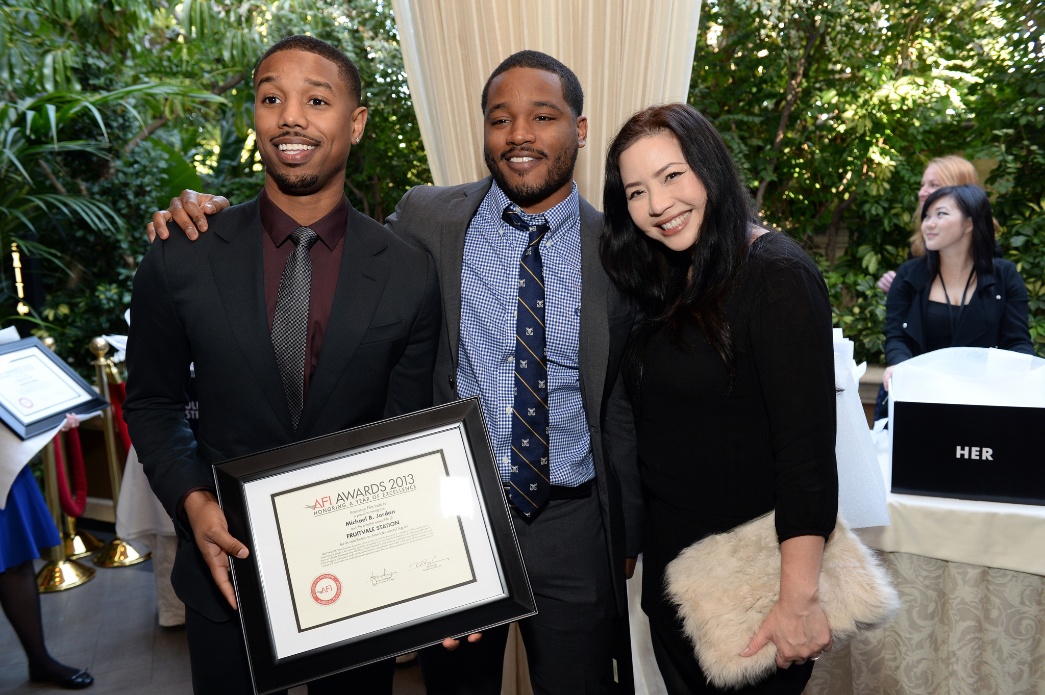 Michael B. Jordan, Nina Yang Bongiovi and Ryan Coogler