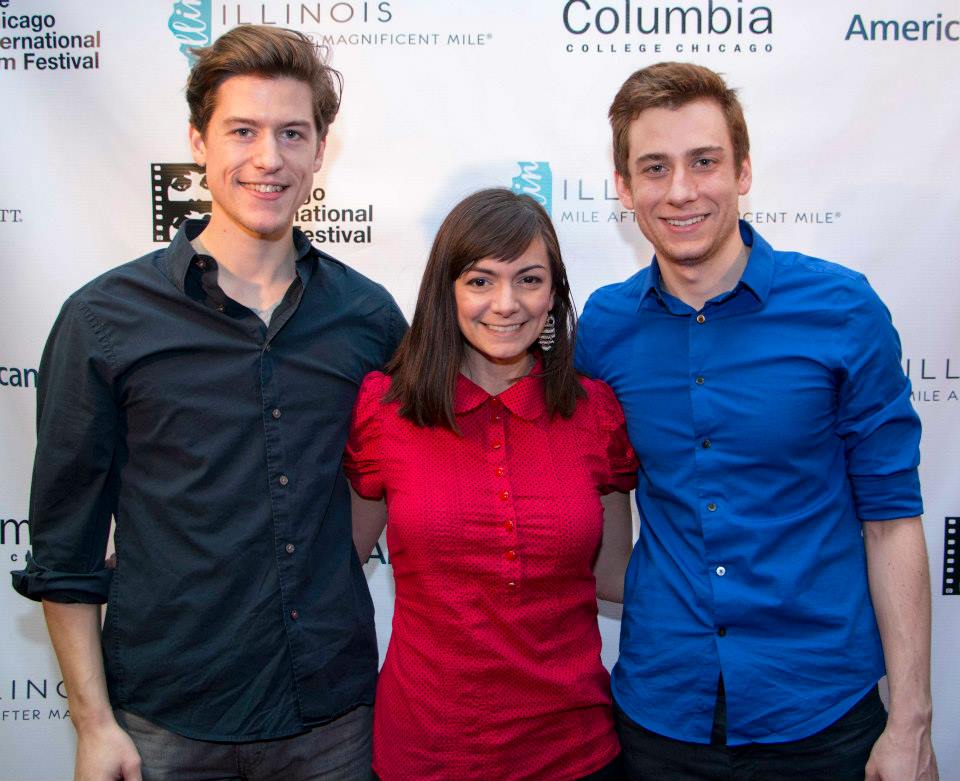 With This Afternoon producer Shane Simmons, and co-star Stephen Cefalu at the Chicago International Film Festival, October 2014.