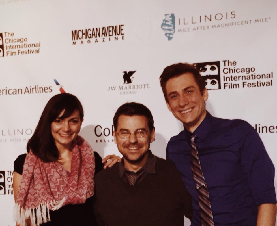 With This Afternoon director Stephen Cone, and co-star Stephen Cefalu at the Chicago International Film Festival, 2014.