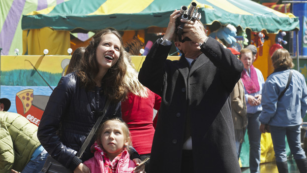 Sam Neil, Amy Acker and Sophia Ewaniuk in Happy Town